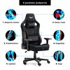Fotel GAMVIS Elite 2.0 XL Basic Czarny (białe elementy) Konstrukcja Metal