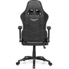 Fotel GAMVIS Phantom Large Czarny (białe elementy) Materiał obicia Tkanina