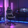 Fotel GAMVIS Phantom Large Czarny (białe elementy) Gwarancja 24 miesiące