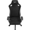 Fotel GAMVIS Elite 2.0 Pro XXL Czarny (białe elementy) Materiał obicia Tkanina welurowa