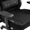 Fotel GAMVIS Elite 2.0 Pro XXL Czarny (białe elementy) Regulacja podłokietników Przód - tył