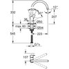 Bateria GROHE BauEdge 31367001 Chrom Wyciągana wylewka Nie