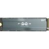 Na zdjęciu znajduje się dysk SSD z szarym, metalicznym wykończeniem, na którym widnieje napis "POWER X M.2 PCIe SSD" oraz logo "SP". Dysk ma złącze M.2 z widocznymi złotymi stykami.