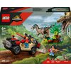 LEGO 76972 Jurassic World Ucieczka terenówką przed raptorem Wiek 6 lat