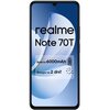 Czarny smartfon z widocznym logo "realme" na dolnej części tylnej obudowy. Na górze znajdują się dwa duże obiektywy aparatu oraz mniejszy otwór z lampą błyskową, a obok napis "AI CAMERA".
