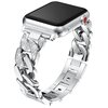 Pasek LUNA do Apple Watch 3/4/5/6/7/8/9/SE/SE 2/SE 2022 (38/40/41mm) A00325 Srebrny Materiał Metal