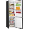 Lodówka HISENSE RB440N4GBE No frost 200.4cm Czarna (szkło) Licowane drzwi Szuflada z niższą temperaturą Liczba półek 4