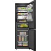 Lodówka HISENSE RB5K330GSFC 330l ExtraSpace 35dB No frost 185cm do obudowy Ciemne wnętrze WiFi Connectlife Czarna Metal Cooling Liczba półek 4