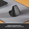 Mysz LOGITECH Lift Grafitowy Interfejs 2.4 GHz