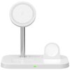 Ładowarka indukcyjna TECH-PROTECT 3w1 Trioboost 15W Biały MagSafe