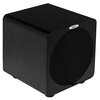 Czarny subwoofer o prostopadłościennym kształcie z zaokrąglonymi krawędziami, z widocznym logo "Velodyne" na górnej części obudowy. Przód urządzenia pokryty jest czarną siatką ochronną.