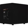 Czarny subwoofer z widocznym panelem tylnym, na którym znajdują się złącza i pokrętła. Na panelu widoczny jest napis "Velodyne DB-15" oraz oznaczenia CE, RoHS.