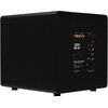 Czarny subwoofer z widocznym panelem tylnym, na którym znajdują się złącza i pokrętła. Na panelu widnieje logo "Velodyne" oraz oznaczenie modelu "DB-15", a także symbole certyfikatów CE, FCC, RoHS.