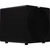 Czarny subwoofer o prostokątnej obudowie z zaokrąglonymi krawędziami, z dużą okrągłą maskownicą z przodu. Na górnej krawędzi znajduje się małe logo z napisem "VELODYNE".