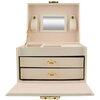 Szkatułka na biżuterię BEAUTYLUSHH 6347 Beżowy Materiał MDF