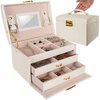 Szkatułka na biżuterię BEAUTYLUSHH 6347 Beżowy Materiał Pianka EVA