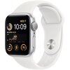 Apple Watch SE 2gen GPS 40mm koperta z aluminium (srebrny) + pasek sportowy (biały)
