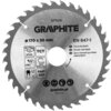 Srebrna tarcza do cięcia z widocznymi zębami, oznaczona jako GRAPHITE 57T213, o średnicy 170 mm i otworze 30 mm, z różnymi piktogramami i napisami, w tym "Tarcza do pilarki", "TCT", "FAST CUT", oraz adresem "graphite.pl". Na tarczy znajdują się także info