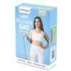 Opakowanie produktu "Guma do ćwiczeń SPOKEY Coti Flex Medium Zielony" z widocznym logo "SPOKEY LIVE WITH PASSION!" oraz napisami: "FABRIC RESISTANCE BAND", "MEDIUM 7-12 kg", "OPOROWA GUMA MATERIAŁOWA", "STRETCHING", "POWER", "MULTIFUNCTIONAL". Na opakowan