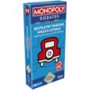 Pudełko dodatku do gry Monopoly z napisem "MONOPOLY DODATEK BEZPŁATNY PARKING WIELKA LOTERIA Spróbuj szczęścia i gromadź gotówkę!" oraz grafiką czerwonego samochodu. Na dole widnieje napis "Do gry wymagana jest klasyczna edycja Monopoly" i logo "Hasbro Ga