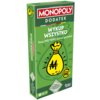 Zielone opakowanie dodatku do gry Monopoly z napisem "MONOPOLY DODATEK WYKUP WSZYSTKO" oraz hasłem "Teraz WSZYSTKO jest na sprzedaż!". Na dole widnieje logo "Hasbro Games" i informacja "Do gry wymagana jest klasyczna edycja Monopoly".