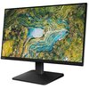 Monitor o przekątnej 27 cali wyświetla kolorowy obraz przedstawiający tarasy ryżowe z lotu ptaka. Na dolnej ramce monitora widoczne jest logo "Lenovo".