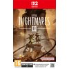 Na obrazie znajduje się okładka gry "Little Nightmares III" na konsolę Nintendo Switch, z widocznym logo Nintendo Switch oraz Bandai Namco. W dolnej części znajduje się informacja o kategorii wiekowej 16+ oraz notka, że pełne pobranie gry przez internet j