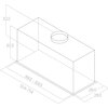 Okap ELICA Lane GR/A/52 Szary 550m3/h 65dB klasa B Włącznik i wyłącznik oświetlenia Liczba filtrów odtłuszczających 1
