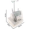 Maszyna do szycia Overlock ŁUCZNIK 820 D-3D Funkcje dodatkowe Płynna regulacja