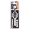 Opakowanie produktu "Adapter do otwornic GRAPHITE 56T754" z widocznym adapterem w przezroczystym plastiku, oznaczeniami "Ø32-152 mm", "DREWNO", "METAL", "HEX 7/16", "HSS" oraz logo "GRAPHITE". Produkt przeznaczony do pracy z drewnem i metalem.
