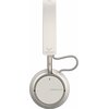 Kremowe słuchawki nauszne z widocznym logo "beyerdynamic" na pałąku oraz napisem "AVENTHO 100" na nausznicy. Słuchawki mają elegancki design z metalicznymi akcentami i szarym przewodem.