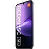 Smartfon z wyświetlaczem w kolorze fioletowym, na którym widnieje napis "REDMI 15C" oraz symbol "5G". W górnym rogu ekranu znajduje się logo "mi" na pomarańczowym tle.