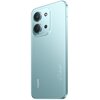 Smartfon w kolorze zielonym z dwoma dużymi obiektywami aparatu i jednym mniejszym, umieszczonymi na lekko wystającej wyspie. Na obudowie widoczne są napisy: "REDMI" oraz "Redmi 15C".