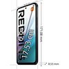 Smartfon z wyświetlaczem o przekątnej 6.9 cala (17.53 cm) jest przedstawiony z boku, z widocznymi wymiarami: 171.08 mm wysokości, 82.05 mm szerokości i 8.55 mm grubości. Na ekranie widoczny jest napis "REDMI" oraz logo producenta.