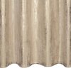 Beżowo-szampańska zasłona o fakturze przypominającej delikatny połysk, z widocznymi pionowymi fałdami materiału. Produkt ma wymiary 140 x 250 cm.