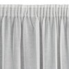 Na zdjęciu widoczna jest biała firana o fakturze delikatnej siatki, z marszczeniami u góry. Produkt to "Firana gotowa EUROFIRANY Melia 140 x 270 cm Biały".