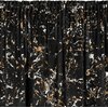 Zasłona o wzorze marmurkowym w kolorach czarno-szampańskim z białymi akcentami, z marszczeniem u góry. Produkt: "Zasłona EUROFIRANY Dori 140 x 270 cm Czarno-szampański".