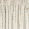 Zasłona w kolorze kremowo-szampańskim z marmurkowym wzorem w odcieniach szarości i beżu, o wymiarach 140 x 270 cm. Materiał jest lekko pofałdowany u góry.