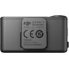 Czarny odbiornik z widocznym napisem: "DJI Mic 3 Receiver, 型号/Model: DMR03, 中国制造, Made in China, 使用过度恐伤害视力" oraz symbolami CE i przekreślonego kosza z numerem 10.