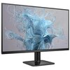 Monitor z cienkimi ramkami wyświetla abstrakcyjną grafikę z niebieskimi, wijącymi się liniami na szarym tle. Na dolnej ramce widoczny jest napis "PHILIPS".