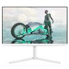 Monitor o białej ramce i podstawie wyświetla obraz futurystycznego motocykla i postaci w zbroi na tle nieba z chmurami. Na dolnej ramce widoczne są napisy "EVNIA" i "PHILIPS".