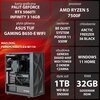 Komputer MAD DOG GeForce RTX5060Ti PurePC Edition 4 Wi-Fi Windows 11 Home Procesor AMD Ryzen 5 7500F