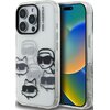 Etui KARL LAGERFELD Iml Multi K&C Head Pattern do Apple iPhone 16 Pro Przezroczysty