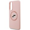 Etui KARL LAGERFELD Silicone Double Heads And Circle MagSafe do Samsung Galaxy S25 Edge Różowy Marka telefonu Samsung