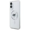 Etui KARL LAGERFELD Button Choupette Head Printed Logo MagSafe do Samsung Galaxy S25 Edge Biały Seria telefonu Galaxy S