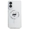 Etui KARL LAGERFELD Button Choupette Head Printed Logo MagSafe do Samsung Galaxy S25 Edge Biały Model telefonu Galaxy S25 Edge