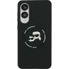 Etui KARL LAGERFELD Silicone Double Heads And Circle MagSafe do Samsung Galaxy S25 Edge Czarny Model telefonu Galaxy S25 Edge