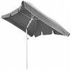 Parasol ogrodowy BLACK FOREST L-0725S 200 cm Szary Materiał Tworzywo sztuczne