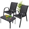 Zestaw mebli ogrodowych BLACK FOREST L-0750 Czarny Kolor Czarny