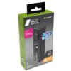 Opakowanie powerbanku TRACER Quant 10000 mAh QC3.0 PD 100W w kolorze czarnym, z widocznymi napisami: "Tracer Quant Mobile battery", "Intelligent technology", "PD 100W", "USB-C built-in", "Laptop charging", "10000 mAh". Na opakowaniu znajduje się również g